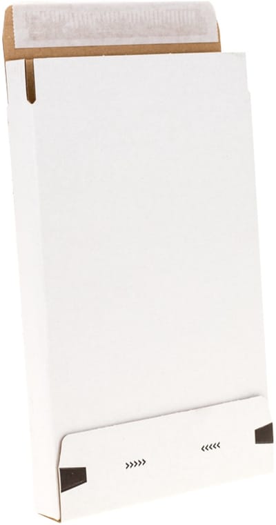 Brievenbusdoosjes 166 x 26 x 250 mm (a5+ formaat) wit zelfklevende sluiting | 25 stuks