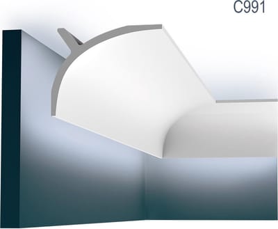 Sierlijst Origineel Orac Decor C991 LUXXUS Gordijnprofiel Kroonlijst Plafondlijst Sierlijst 2 m
