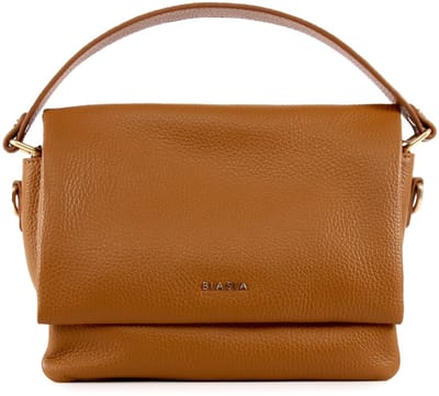 BIASIA Leren schoudertas Ranch Flap Bag Cuoio Lichtbruin