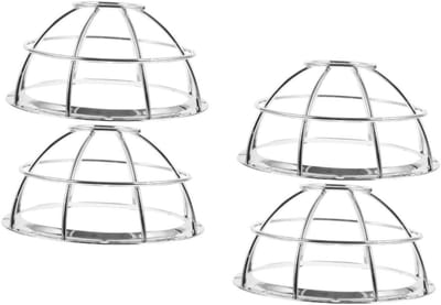 Sensor Beschermers - Alarm Covers - Veilige Detectie - Roestvrij Staal - 4 stuks - Zilverkleurig
