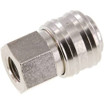 Vernikkeld Messing DN 7.2 (Euro) Luchtkoppeling Snelkoppeling G 1/4 inch Binnendraad FKM