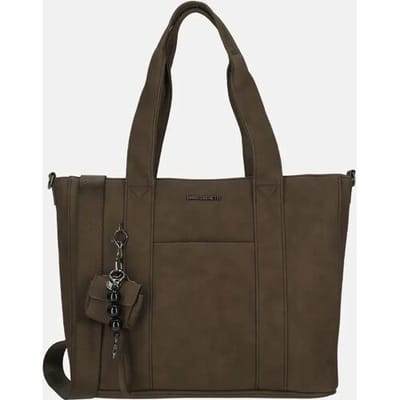 Enrico Benetti Taylor Shopper met 15 inch Laptopvak - Laptoptas - Bruin