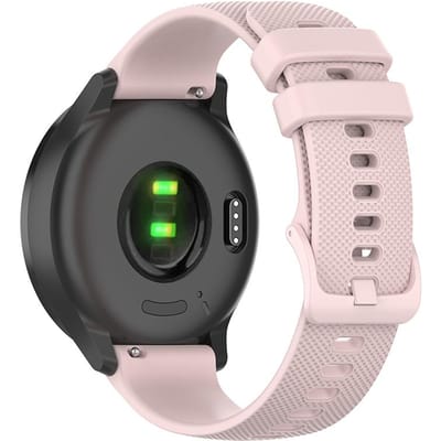 Bracelet de montre compatible pour Garmin Vivomove Sport pour Garmin Venu 2 Plus Petite Vérification 20MM Bracelet en Silicone Compatible pour Type 2 white