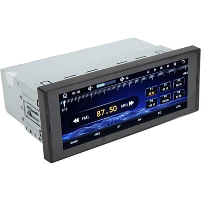 Autoradio 1 DIN Écran Tactile 6,9 pouces MP5 1080P Full HD Radio FM Intégrée Caméra de Recul Écran Tactile gray
