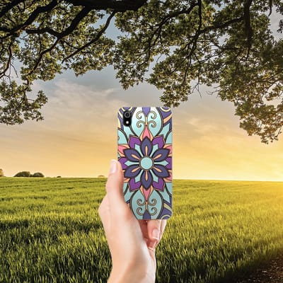 Xiaomi Redmi 7A TPU Case Purple Flower