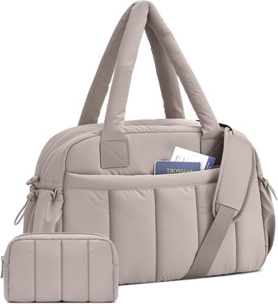Ruime Reis- en Sporttas van 24 Liter, Vouwbare Weekendtas met PVC Waterdichte Tas, Ideaal voor Gym en Diaper Gebruik