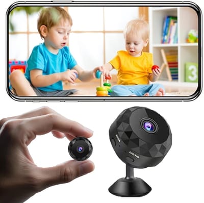 2K WiFi Mini Verborgen Camera – Draadloos – Voor Binnen, Buiten, Huisdieren en Baby’s
