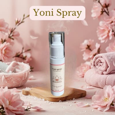 Yoni spray- BlushBerry Steam - Yoni Mist - Peppermint geur - Natuurlijke Vaginale spray - Verfrissing Spray voor de intieme zone - natuurlijke ingrediënten