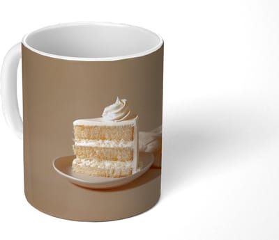 Mok - Koffiemok - Vanilletaart - Cake - Romig - Mokken - 350 ML - Beker - Koffiemokken - Theemok