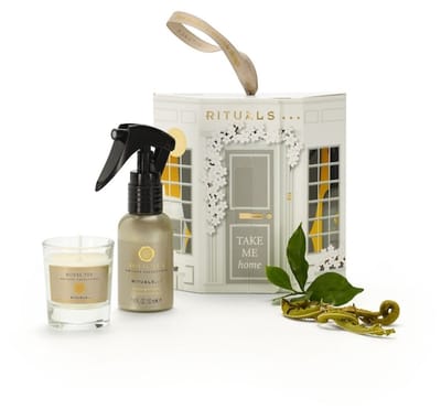 Rituals - Geschenkset - 2 Producten - Huisparfum Room Spray 50 ml + Geurkaars 25 gram - Giftset - Geschenkdoos - Cadeaudoos - Cadeauset - Cadeaus voor Vrouwen en Mannen - Heren - Vrouw - Man - Roomspray - Geurkaarsen - Huis Parfum - Kaars - Kaarsen