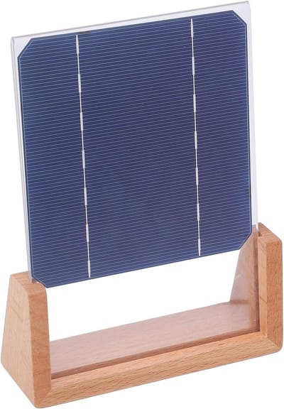 Mini Zonnepaneel - Zonnecel Educatief - Energie Opwekken - Hoge Conversie - 3 Watt - Zwart