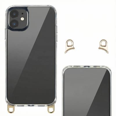 Selencia Hoesje met Afneembare Haakjes voor Koord - Geschikt voor Apple iPhone 11