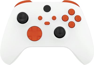 Clever White Orange Controller (Xbox compatibel)