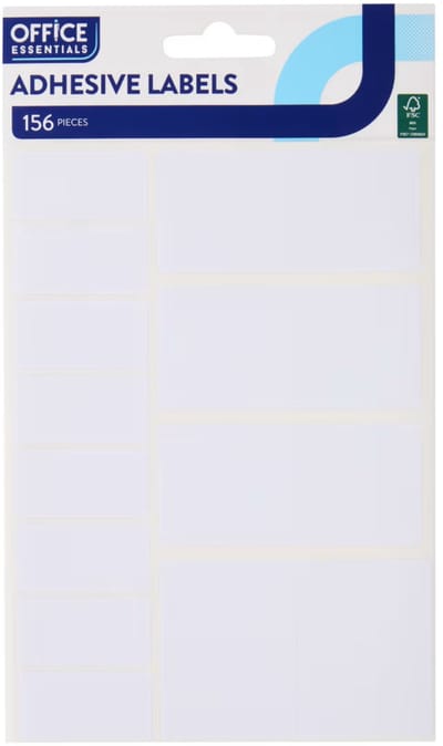 Office Essentials - Etiketten - Labels - 36 stuks - 34 x 75 mm - Zelfklevend