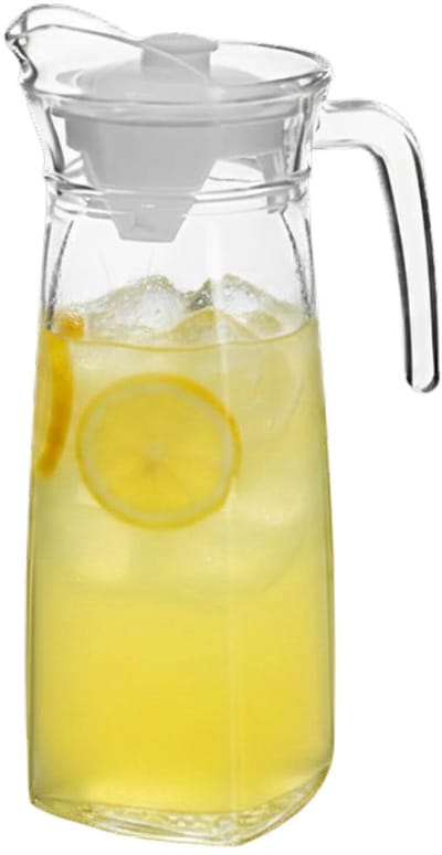 Alessandro Waterkan met deksel - 1.35 Liter - glas - schenkkan - waterkaraf - Limonadekan
