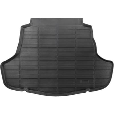 VEVOR kofferbakmat, geschikt voor Toyota Camry Hybrid 2018-2025, op maat gemaakte, geurloze en duurzame kofferbakmat, vervangende kofferbakbeschermer van TPE, zwart (1 verpakking)