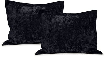 LINNICK Velvet Kussensloop - Zwart - Kussensloop 60x70cm - Kussenslopen Set van 2