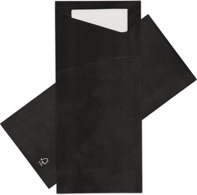 Duni Sacchetto - Papier - 8.5x20cm - zwart - 500 stuks