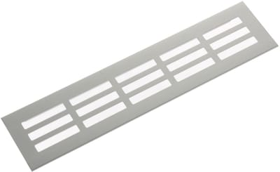 Aluminium Plintrooster - 800x150mm - Mat Zwart - Inbouwrooster - Ventilatierooster