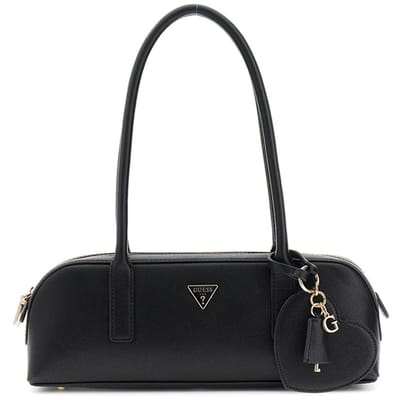 GUESS schoudertas handtas Isobel Small Shoulder Satchel Black zwart