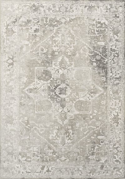 Wasbaar Binnen & Buiten Vloerkleed - 140 x 200 cm - Louis De Poortere Tabriz Suede - Laagpolig Tapijt - Gerecycled PET - Made in Belgium - Circulair