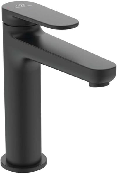 Ideal Standard Cerafine Nuovo - Wastafelkraan met afvoer ClickClack, BlueStart, zijdeglans zwart BD772XG