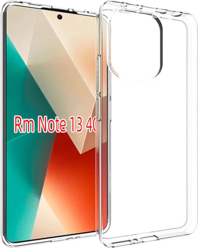 MobyDefend Hoesje - Geschikt voor Xiaomi Redmi Note 13 4G - Transparante TPU Backcover - Volledig Doorzichtig