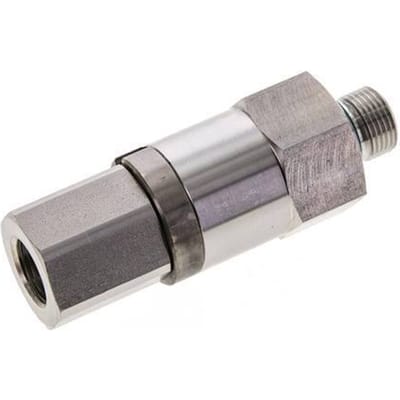 G 3/8'' F/M RVS Draaidoorvoer 250 Bar - Hydrauliek - Hoge druk - FL2S-FM-SFP-038G-R