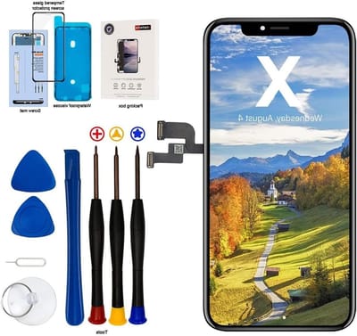 LCD Vervangingsscherm voor iPhone X 5.8 inch - Full HD Touchscreen Digitizer met Reparatieset, Screen Protector en Waterdichte Lijm - Geschikt voor Modellen A1865, A1901, A1902