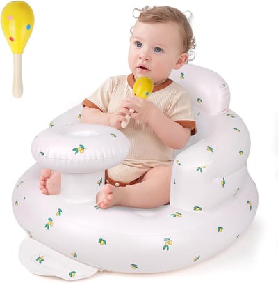 Opblaasbare Babystoel Geschikt voor 3-36 Maanden - Handig en Draagbaar, Perfect voor Bad, Kamperen en Recreatie