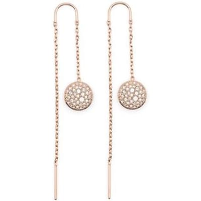 Swarovski Sublima Gebogen Meteorietpatroon Messing Kristallen Oorbellen Damesoorbellen Roségoud 5689427 Box (Random Color),F,Rose Gold white