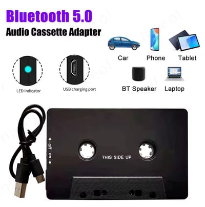 Bluetooth audio cassette speler | Geschikt voor autoradio, navigatie | Aux Mp3 player universeel | casette