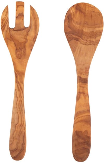 Pure Olive Wood Olijfhouten Slacouvert 3-tand (20 cm)