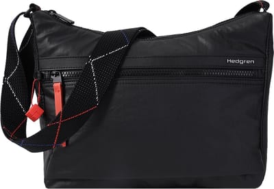 Hedgren Schoudertas Inner City Harper's S Shoulder Bag RFID S Creased Black / Coral Zwart