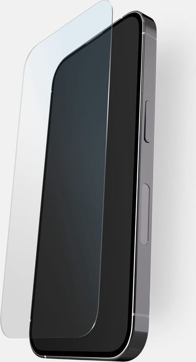BodyGuardz Pure 3 EyeGuard Screenprotector iPhone 15 Plus/15 Pro Max & iPhone 16 Plus – Krachtig Blauwlichtfilter – Makkelijke Installatie – Duurzaam en Milieuvriendelijk Ontwerp - Transparant
