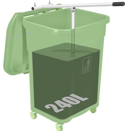 Ruimtebesparende Afvalpers voor 120L en 240L Vuilnisbakken - Efficiënt Afvalbeheer