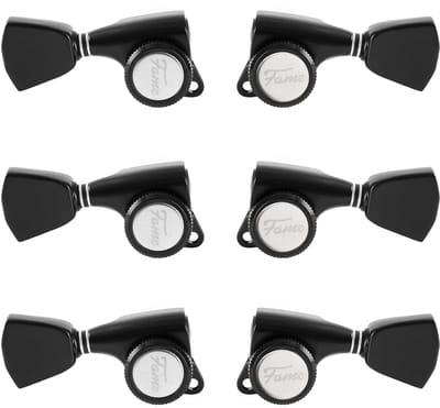 Fame 334KSM Locking Tuners 3+3 Black - Stemmechaniek voor gitaar