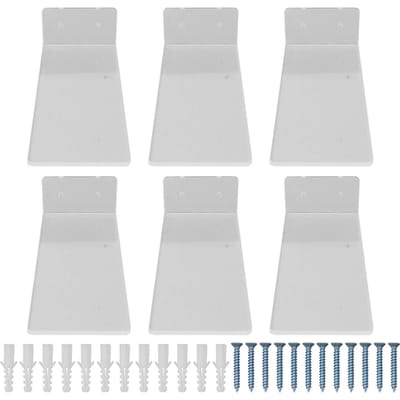 6 stuks zwevende schoenenrek basketbalschoenen voetbalschoenen displayrek wand acryl transparant white