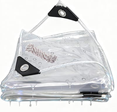 Waterdicht Zeildoek - Transparant Afdekzeil - Tuin Meubels Dekken - UV Bestendig Scheurvast - 300 x 500 cm - Transparant