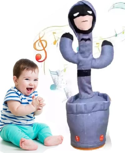 Ødemark® Dansende Cactus - Superheld - Interactieve Pratende Knuffel - Zingende Cactus - TikTok - Dancing - 120 liedjes - Recorder - Baby Speelgoed 6 Maanden - Pluche - Uniek Design - USB Opladen