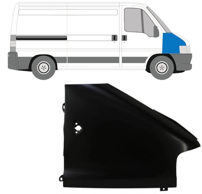 Voorste spatbord voor Peugeot Boxer 2002-2006 / Rechts