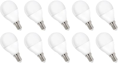 Spectrum LED Kogellamp E14 8W - 230V - 730 Lumen - 4000K Neutraal Wit - Natuurlijk Licht - Energiezuinig - 10 stuks