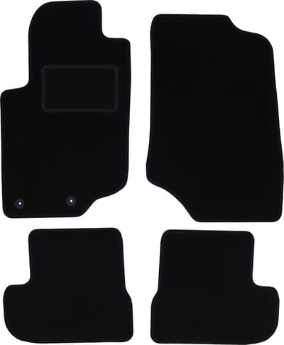 Zwarte veloursmatten voor: Peugeot 207CC coupé, cabrio (2006-2012)
