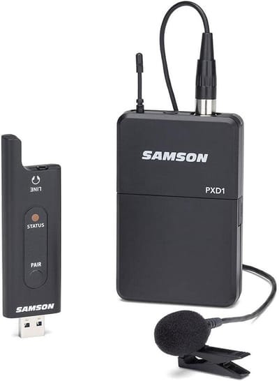 USB Digitale Draadloze Microfoon Set met Lavalier - 2.4 GHz voor Presentaties en Live Optredens