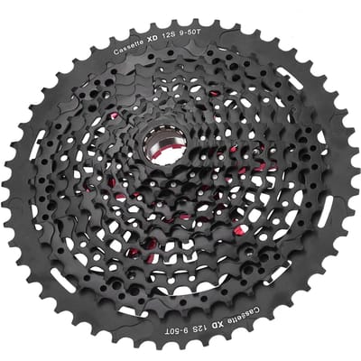 Fiets Aluminiumlegering Vliegwiel 12 Speed 9?50T Cassette Vliegwiel XD Systeem Fietsaccessoire black