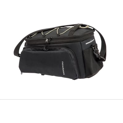 New Looxs ® Sports Trunkbag Riempjes - Bagagedragertas - Fietstas Enkel - Geschikt voor elke Bagagedrager - Waterdicht door Regenhoes (inclusief) - Vergrootbaar tot 29 L - Zwart