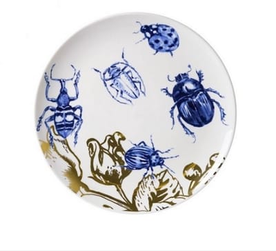 Wandbord Insecten - Kevers - Keramiek - 26 cm