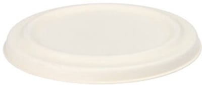 50 Deksel voor soep cup van suikerriet pure Ø 10 cm wit
