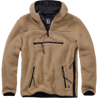 Brandit - Teddyfleece Worker Pullover Jas - S - Beige