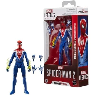 Marvel Legends Series Gamerverse Miles Morales Upgraded Suit Style, Spider-Man-actiefiguur van 15 cm